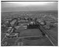 Aerial view of campus looking east