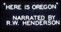 "Here is Oregon" title slide, circa 1965