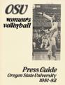 1981-1982 Oregon State University Women's Volleyball Media Guide