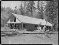 Forestry Club cabin under construction at Peavy Arboretum, May 8, 1950