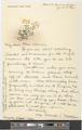 Letter to Gertrude Bass Warner from Mrs. Maude W. Madden