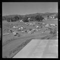 Attendee campground by Parker Stadium, American Institute of Biological Sciences national convention, August, 1962