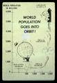 World Population Goes Into Orbit graph, circa 1962