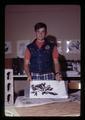 Jerome Darnell with pressed algae at Camp Arago, Oregon, July 1969