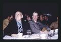 Delmer Goode and Paul Bernier at a banquet, Oregon State University, Corvallis, Oregon, 1974