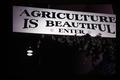 Agriculture is Beautiful sign, Oregon State Fair, Salem, Oregon, circa 1971
