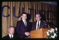 Dan Aldrich, Bill Langan and Harold Britton at Agriculture Awards Banquet, Oregon State University, Corvallis, Oregon, February 1969