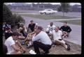 Coach Murray Dawson talking to Oregon State University rugby team, circa 1965
