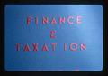 Finance & Taxation presentation slide, 1975