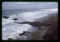 Ocean surf patterns along beach at Lincoln City, Oregon, circa 1970