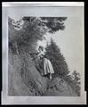 Irene Finley climbing a rock face