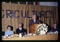 Mrs. Stevenson, Daniel Aldrich, William Langan, and Dean Elmer Stevenson at Agriculture Awards Banquet, Oregon State University, Corvallis, Oregon, February 1969