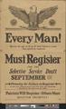 Every Man! Must Register, 1914-1918 [of009] [016a] (recto)