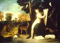 Circe and her lovers in a landscape