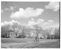 View of library from lower quad, 1955