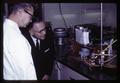 Charles H. Frady and Dr. G. Burton Wood with liver fluke equipment, circa 1965
