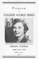 1952 College World Series Program