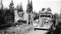 Camper and car at the Taylor Burn Forest Camp, Willamette National Forest