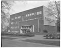 Auditorium exterior, Home Economics Building (Milam Hall), February 1958