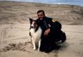 Lassie at Oregon Dunes with handler
