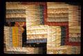 Pieced quilt, Roman Candle pattern, 73 x 88 inches