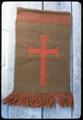 takana-wall-hanging of cross: both sides, 18 x 10 1/2 inch (about 1976?)