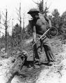 Water pack in action at the Mokst Butte fire, Deschutes National Forest, Oregon