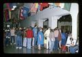 Overflow audience in lobby of Memorial Union, Oregon State University, Corvallis, Oregon, October 1974