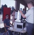 Photographing a student for his identification card