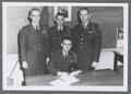 ROTC cadet officers in dress uniforms, circa 1960