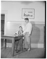 Foreign students at their new home, "International House," February 1953