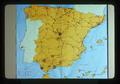 Photograph of map of Spain, 1975