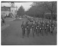 Military marching in 1939 baseball opening parade