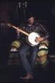 Mr. Dorman Miller playing his banjo