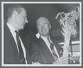 Dr. Norman Borlaug with Hyslop wheat, circa 1970