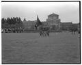 Military parade on lower campus, Spring 1951