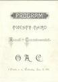 Commencement Program, 1893
