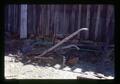 Antique walking cultivator with plow at Priddy Holmes Ranch near Redmond, Oregon, circa 1972