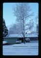 Snowy day at Lear's House, Corvallis, Oregon, 1989