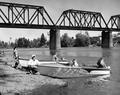 Recreational boaters on the Willamette River