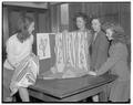 Demonstration of Miss Joan Patterson's flax weaving, May 1949