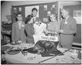 Thai students with unidentified guests at an international student reception