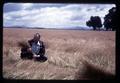 Ritchie Cowan in Newport bluegrass field, Newport, Oregon, circa 1965