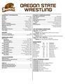 2009-2010 Oregon State University Men's Wrestling Media Supplement