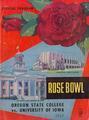 University of Iowa vs. Oregon State College Rose Bowl Game Program, January 1, 1957