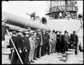 USS Oregon' officers and reception committee.