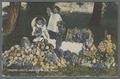 Two girls at a fruit display, North Yakima, Washington, 1916