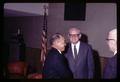 Caz and Al Smith speaking to Richard Bullock at his farewell party, North Willamette Experiment Station, Woodburn, Oregon, November 19, 1969