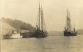 Logging schooners being loaded at Gardiner Mill