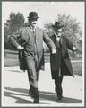William Jasper Kerr walking across campus with Lincoln Steffins, 1913